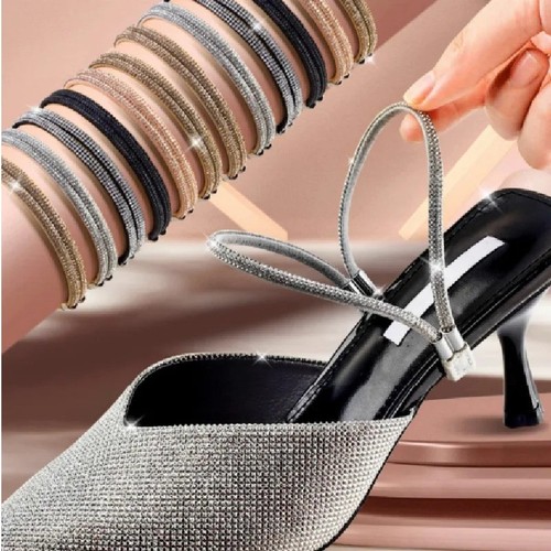 Pair rhinestone heel straps - pair,
