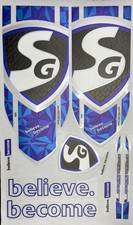 SG Cricket bat sticker 3d