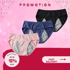 Cotton Period Pants Leakproof Knickers Menstrual Underwear Briefs UK