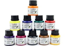 Liquidraw Calligraphy Ink Set Of 10 For Dip Pens Holder Writing 35ml Bottle