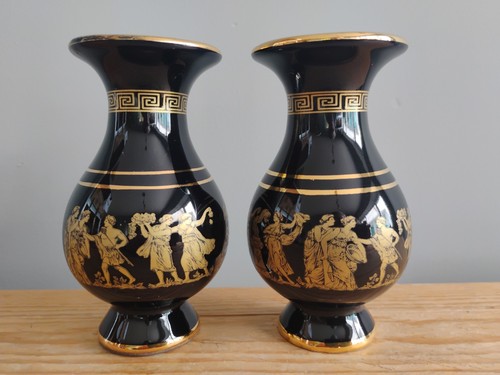 Pair vintage greek - vintage, 24k