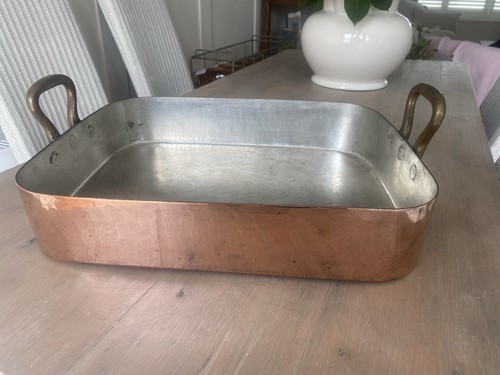 Huge copper roasting - roasting, pan