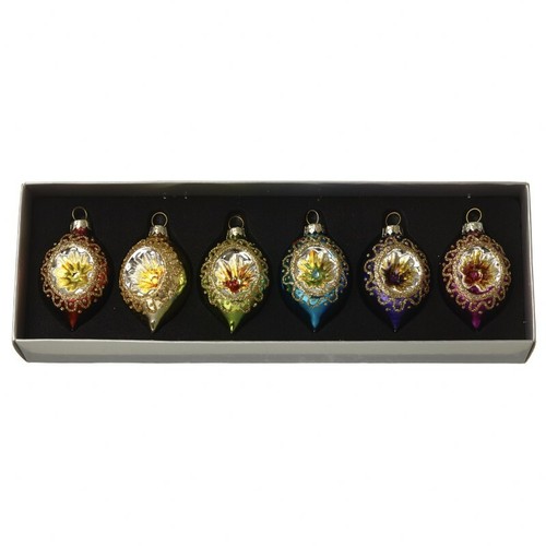 Multicoloured glass ornament - multicoloured,