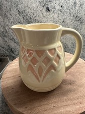 Vintage MCM Robinson Ransbottom Pottery Yellow 5” Pitcher