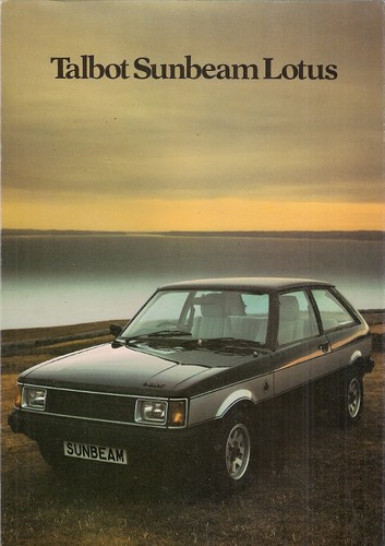 Talbot sunbeam lotus - sunbeam, 1979-81