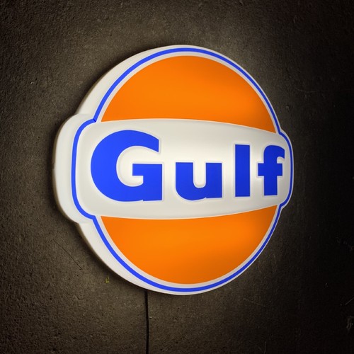 Gulf logo led light box - gulf,