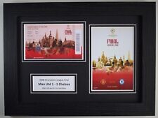 2008 Champions League Final Football A4 Photo Display Programme Ticket Man Utd