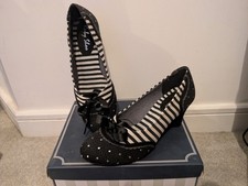 Ruby Shoo Ophelia Black Court Shoes Size UK 5 Brand New