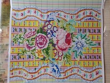 Erhman Kaffe Fasset Ribbon & Rose Tapestry Set Unopened Very Rare