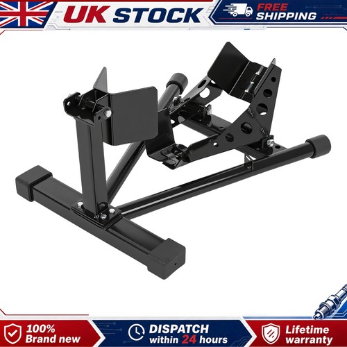 Motorcycle front wheel chock - front,