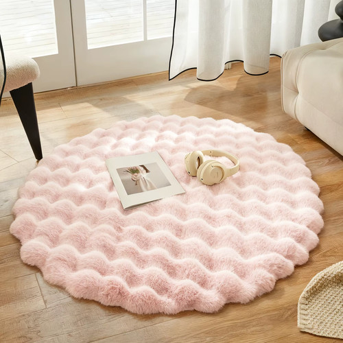 Bubble velvet faux rabbit fur - faux,