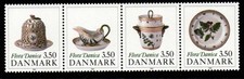 DENMARK SG933a 1990 BICENTENARY OF FLORA DANICA BANQUET SERVICE MNH