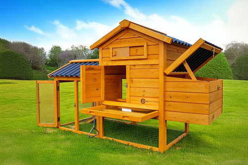 Chicken coop run hen - coop,