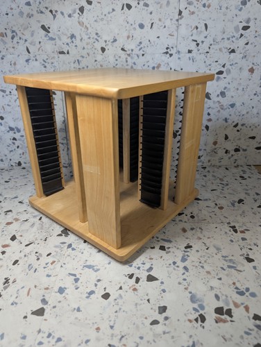 Wooden rotating rack - cd,