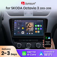 Android 13 1+32GB Car Stereo Radio RDS Sat Nav Bluetooth For Skoda Octavia Mk2