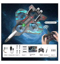 2.4G remote control fighter Jet foam glider UAV hovering helicopter with LED