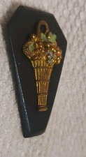 Antique Flower Basket Brooch