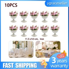 10PCS Vase Metal Wedding Flower Vase For Party Christmas Home Table Decor Vase