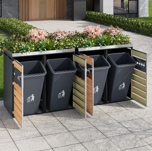 Garden quad wheelie bin - quad,