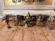 5x Vintage Brass Indian Deitie