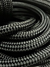 Black Polyester Braid on Braid
