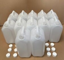 12 x 5Ltr Jerry Cans, Plastic bottle HDPE, Storage Container with Screw Cap