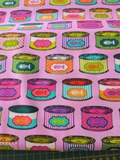 Tula Pink Quilting Cotton Fabric Tabby Road Cat Snacks