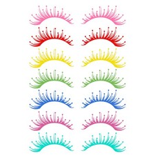 Eyelashes Decal Stickers