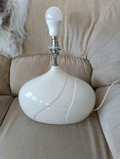 Belleek Living Pottery Lamp Ivory Colour Working 