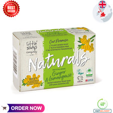 Little Soap Company Natural Range - Ginger & Lemongrass Bar 100 g (Pack of 1)