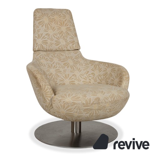 Natuzzi fabric armchair - fabric, beige