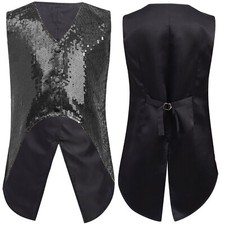 UK Boys Sequin Vest Waistcoat
