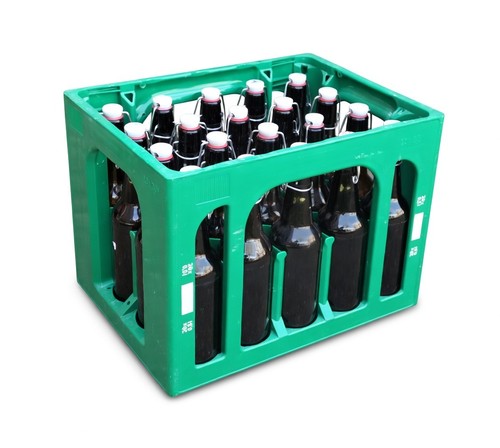 Unbranded plastic bottle crate