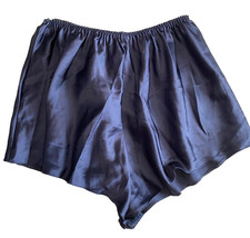 Vintage Navy Blue French Knickers 20 - 22 Soft silky satin feel panty briefs
