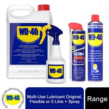 WD-40 Multi-Use Lubricant Original 600ml x2, Flexible 400ml x3 or WD40 5L +Spray