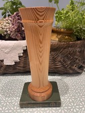 Tall Red Wood Dry Flower Vase