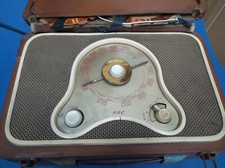 Vintage 50's GEC Portable Radio orig case not working Electric/ battery operated