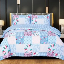 100% Rich Cotton Duvet Quilt Cover Bedding Set Double King & Super King Size