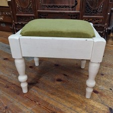 An Antique Painted Stool or