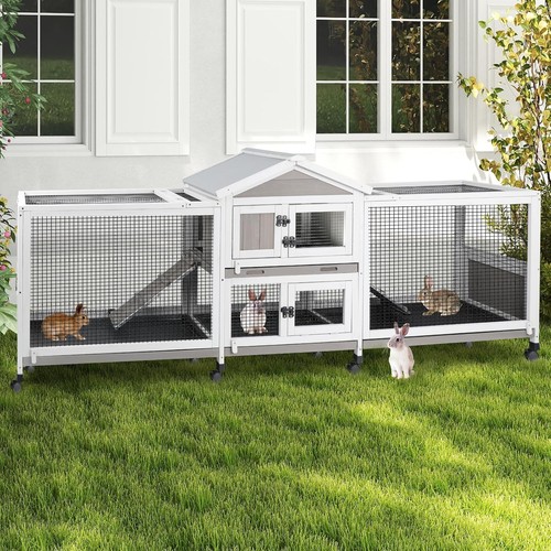 Petscosset double rabbit hutch - petscosset,