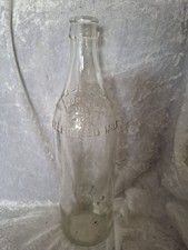 Coronet Milk Bottle Vintage Glass, Tall Shape with Crown Trade Mark