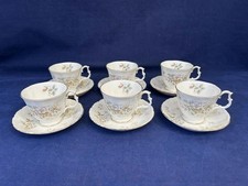 ROYAL ALBERT HAWORTH CUPS & SAUCERS X 6 - 1st QUALITY - IMMACULATE