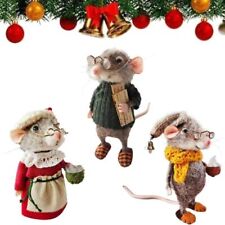 Needle Felted Cute Needle Felted Mouse  for New Year