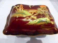 Carlton Ware Rouge Royale small lidded Trinket Box