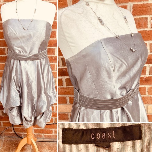 Coast size silver dress - coast,