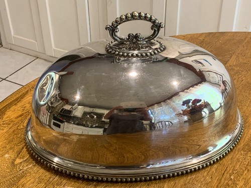 Large antique silver plated - large,