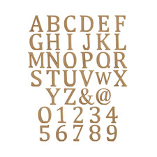 MDF Letters 13 cm Tall, Thickness 2 cm, Alphabet/Numbers Arts Craft Decor Sign