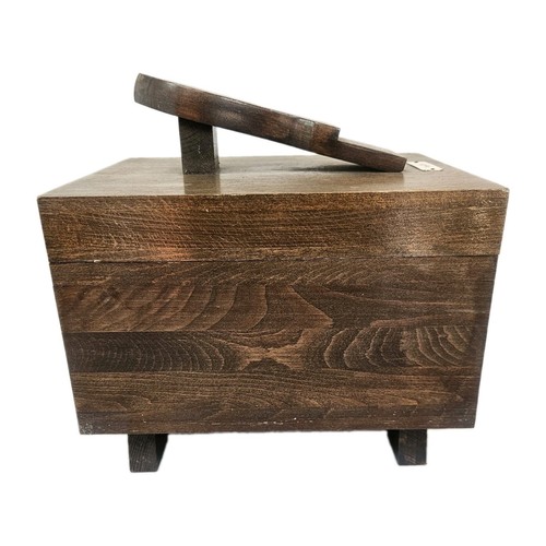 Shoe shine wooden box empty - wooden,