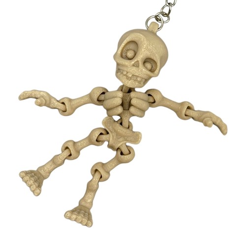 Skeleton keyring jointed - -, &