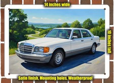 Metal Sign - 1985 Mercedes